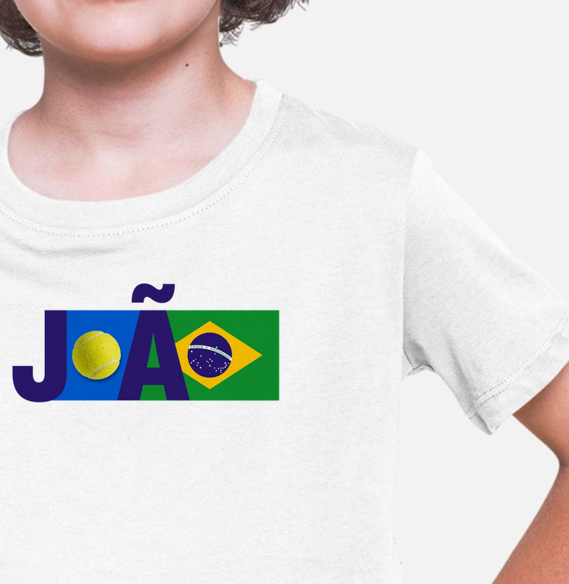 t-shirt infantil JOÃO | camiseta tênis