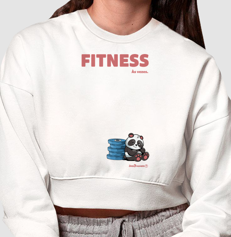 Cropped Moletom Fitness às vezes 