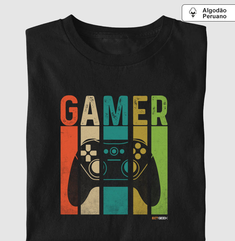 Camiseta Algodão Peruano Gamer