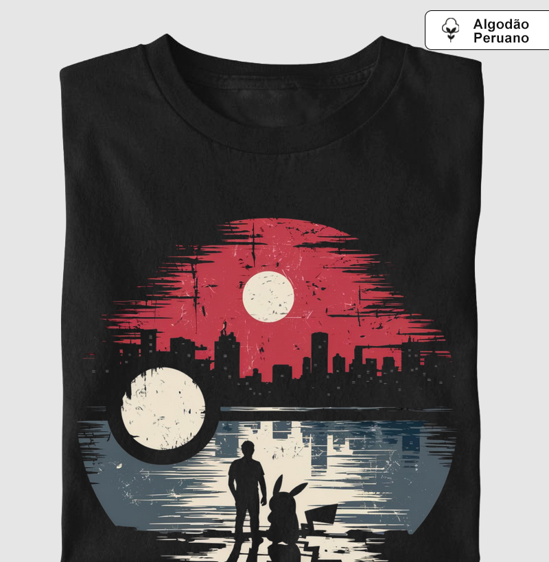 Camiseta Mashup Pikachu e Akira 