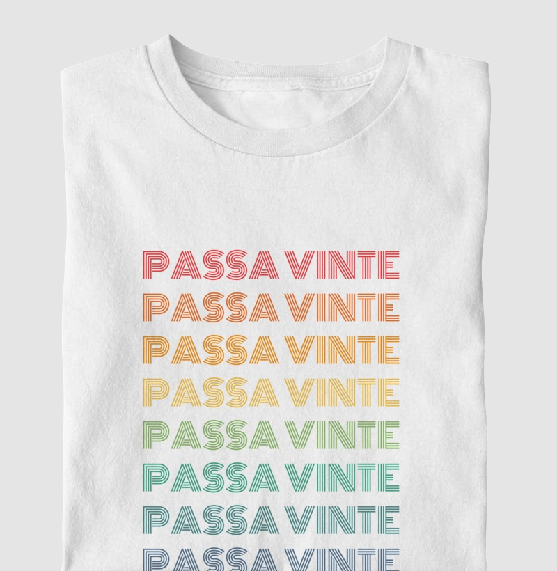 Passa Vinte Letreiro Retrô