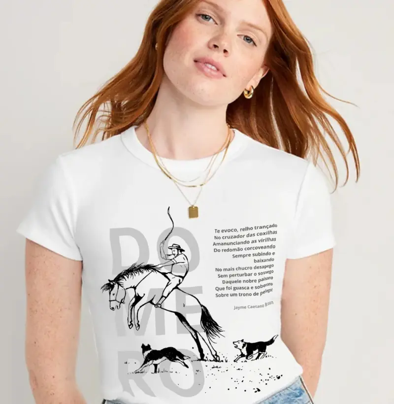 camiseta feminina relho trançado