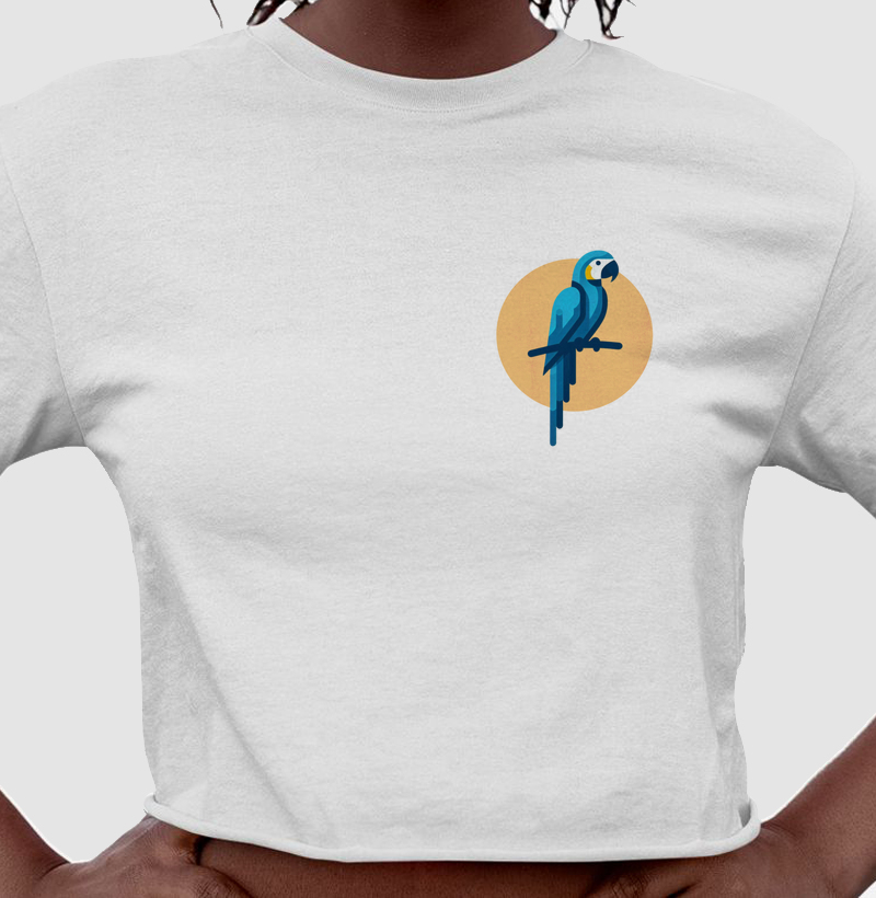 Cropped Arara-Azul