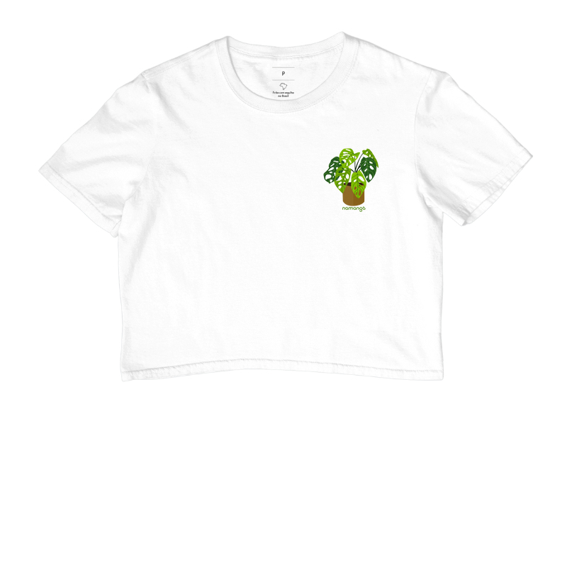 Camiseta Monstera – Estilo Botânico Tropical - Na Manga