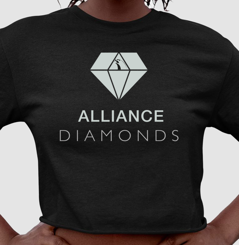 Cropped Alliance Diamonds - Logo I Preto