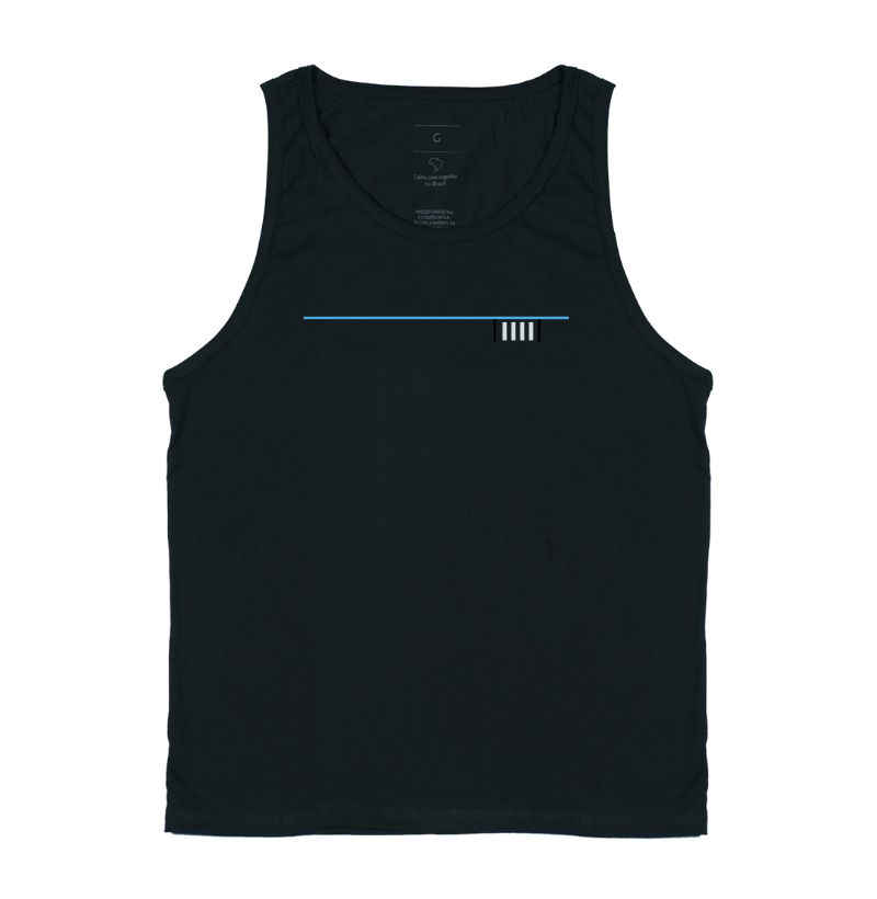 Faixa discreta azul