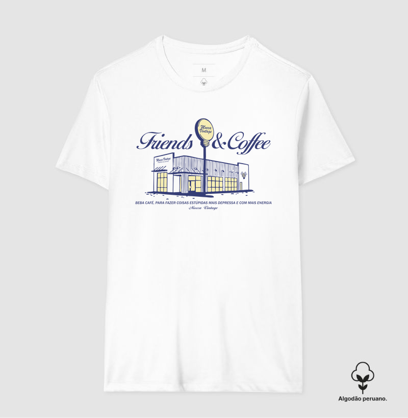 ALGODÃO PERUANO - Friends & Coffee - PREMIUM