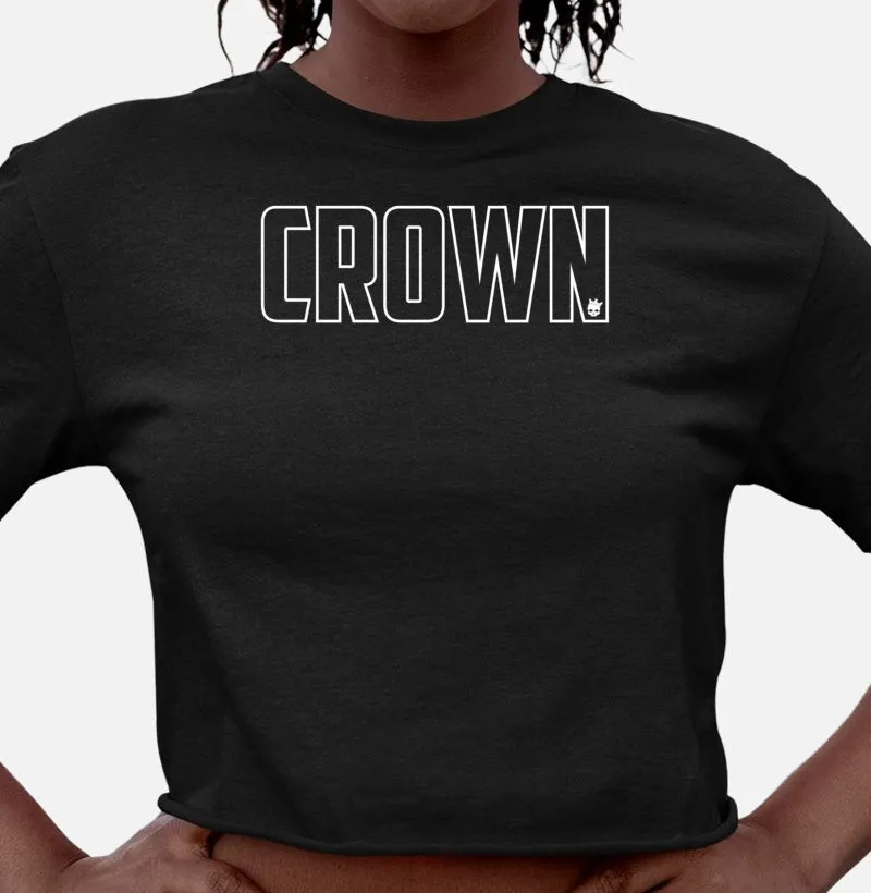 Crown Outline Branco - Cropped