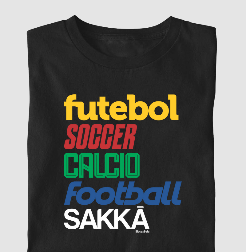 Camiseta Linguas do Futebol
