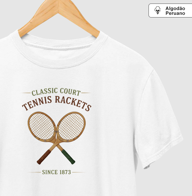 Raquetes vintage - Algodão Premium Peruano