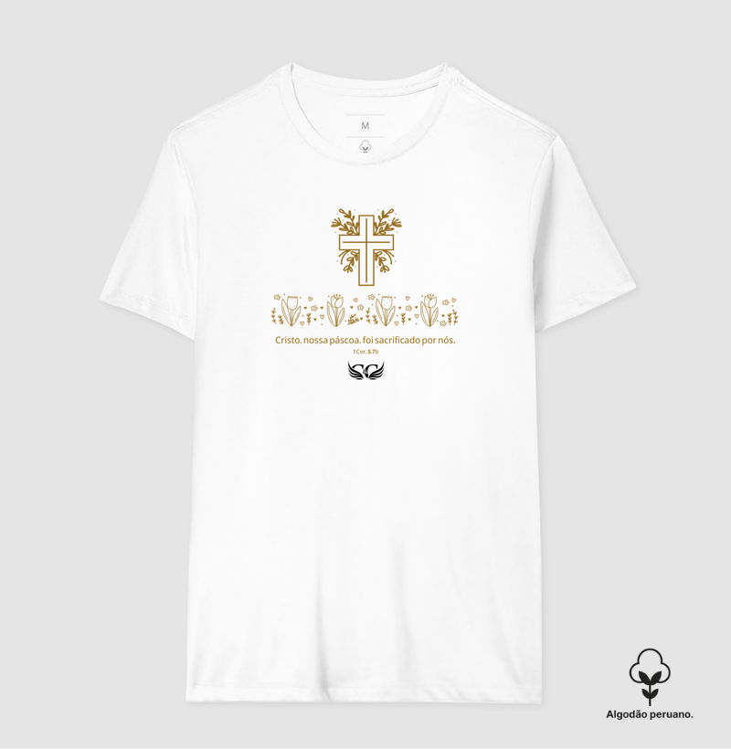 Camiseta de Páscoa Cristo nossa Páscoa