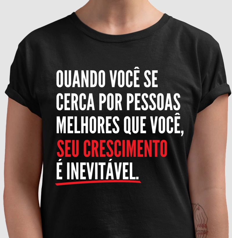 Quando você se cerca de pessoas melhores que você seu crescimento é inevitável.