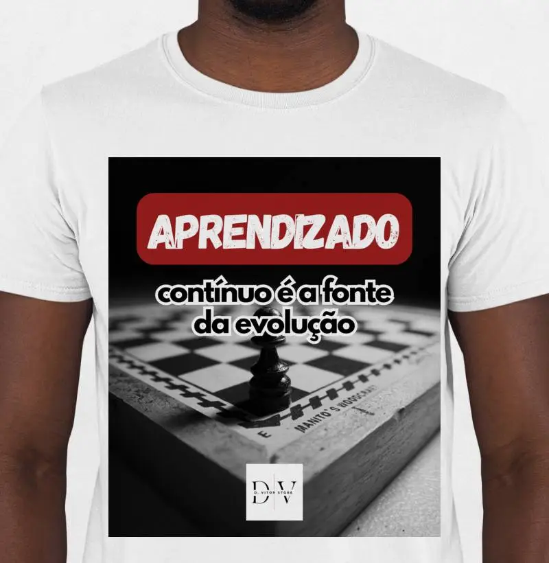 Camisetas T-shirt D. VITOR SORE - Motivacional Aprendizado Contínuo 