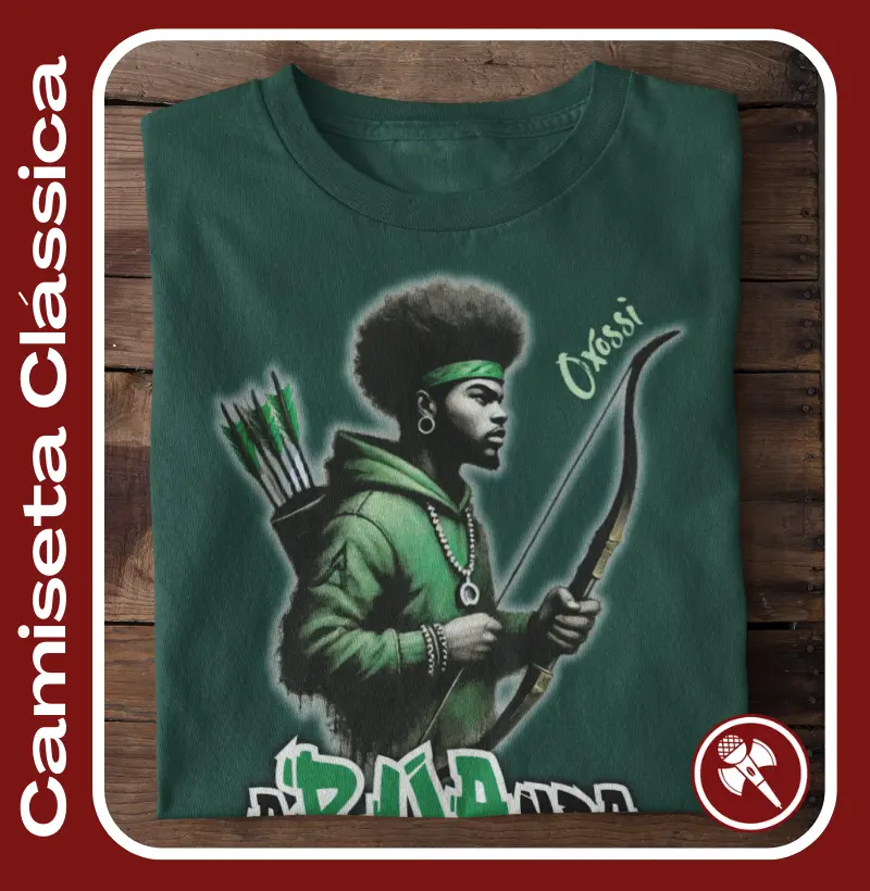 Camiseta Clássica - Oxóssi 04- Coleção aRUAnda