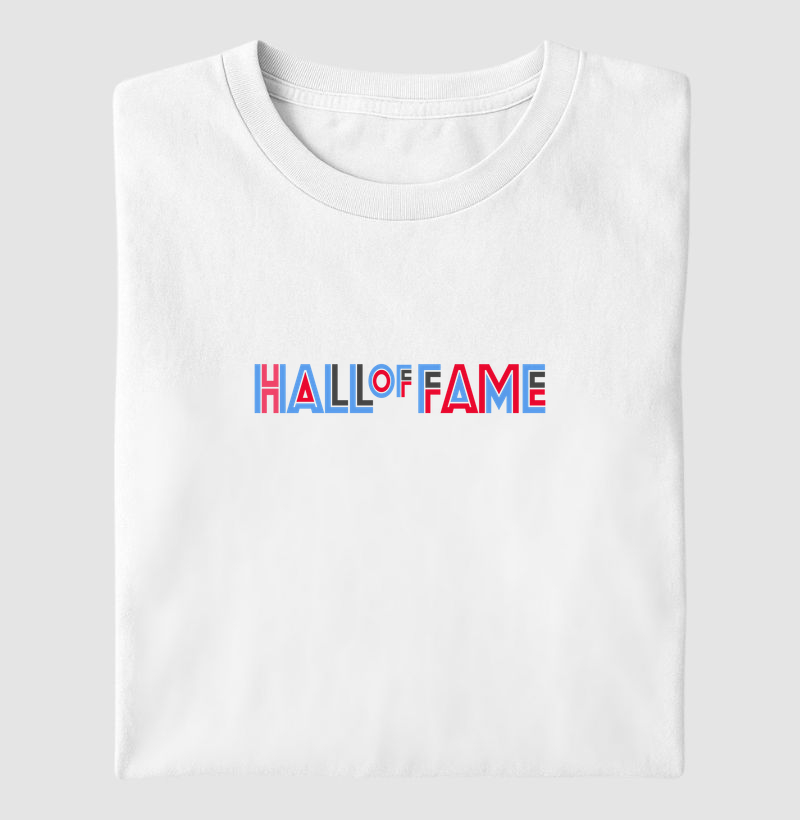 Camiseta estampada hall of fame