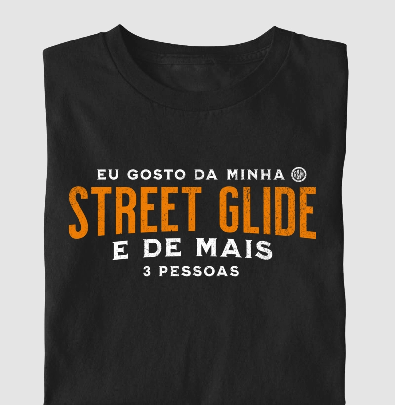 eu gosto da minha Street Glide e de mais 3 pessoas