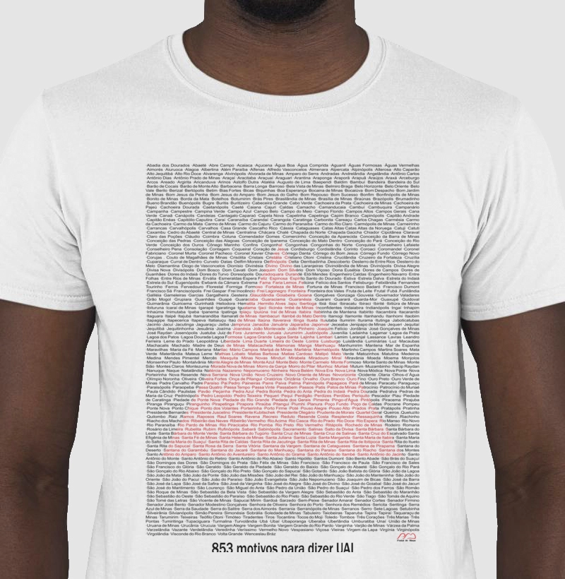 Camiseta Cidades de Minas 