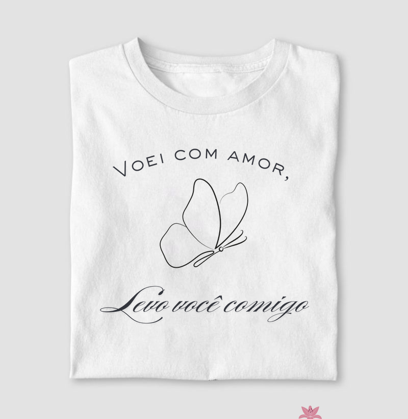 Voei com amor e levo você comigo