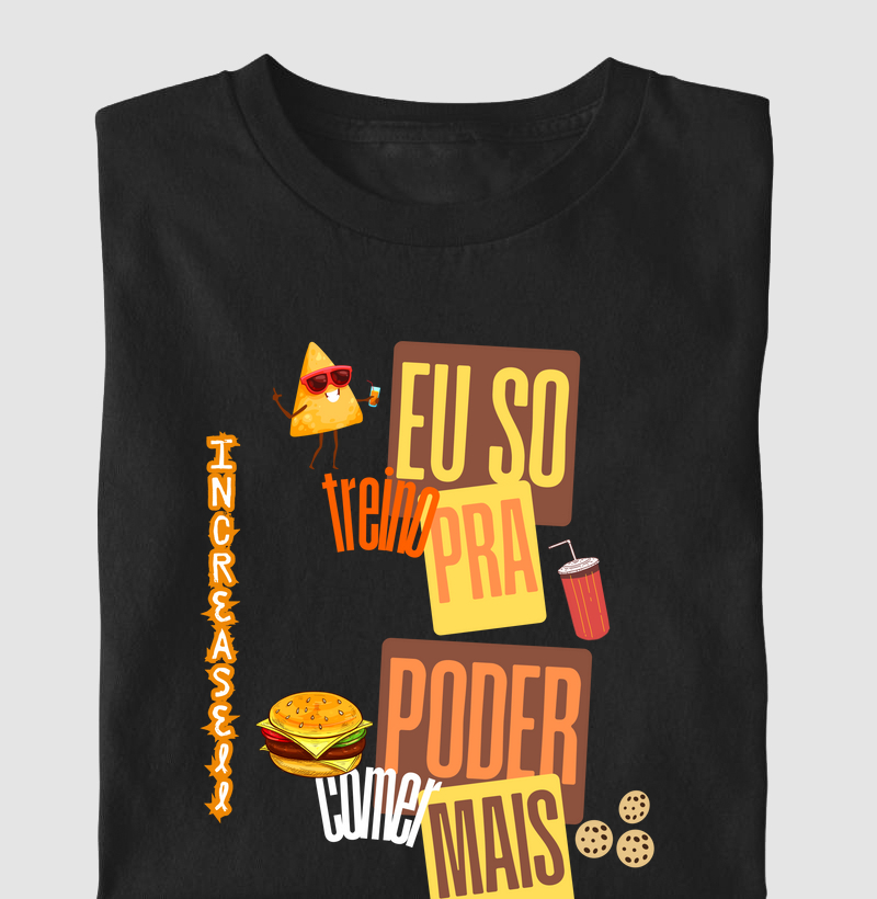 Camiseta Só Treino pra Comer