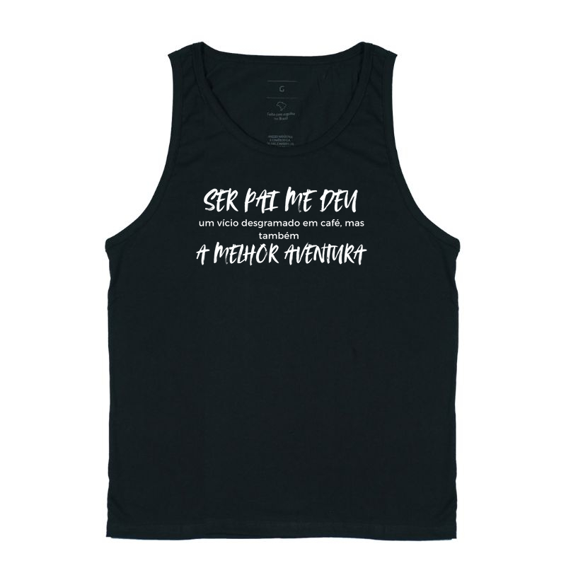 Camiseta Café SER PAI ME DEU um vício desgramado em café, mas também A MELHOR AVENTURA Camiseta Presente Dia dos Pais