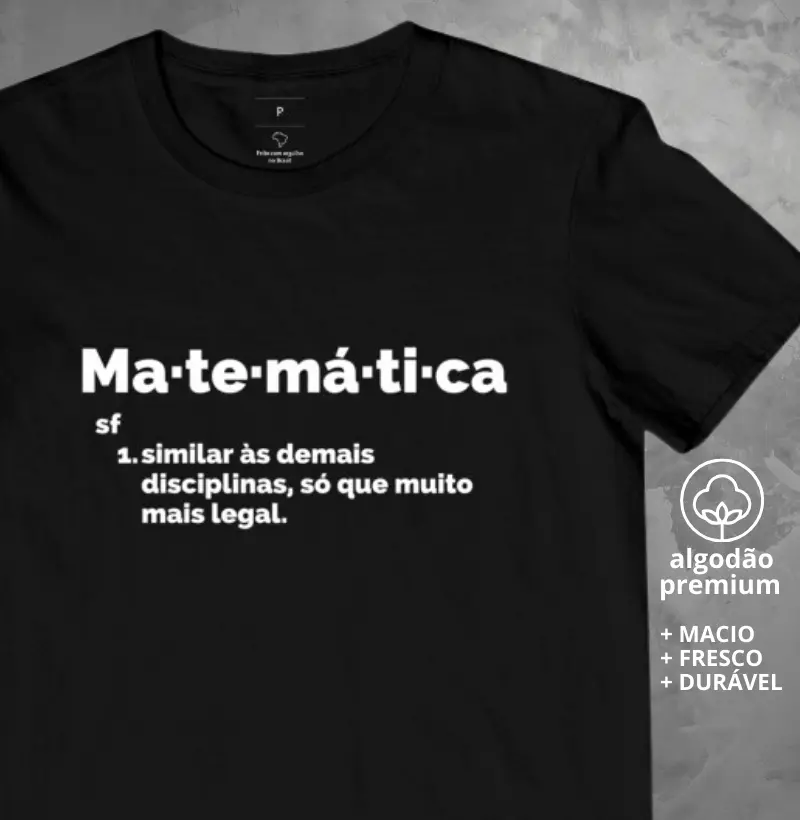 Camiseta Verbete Matemática