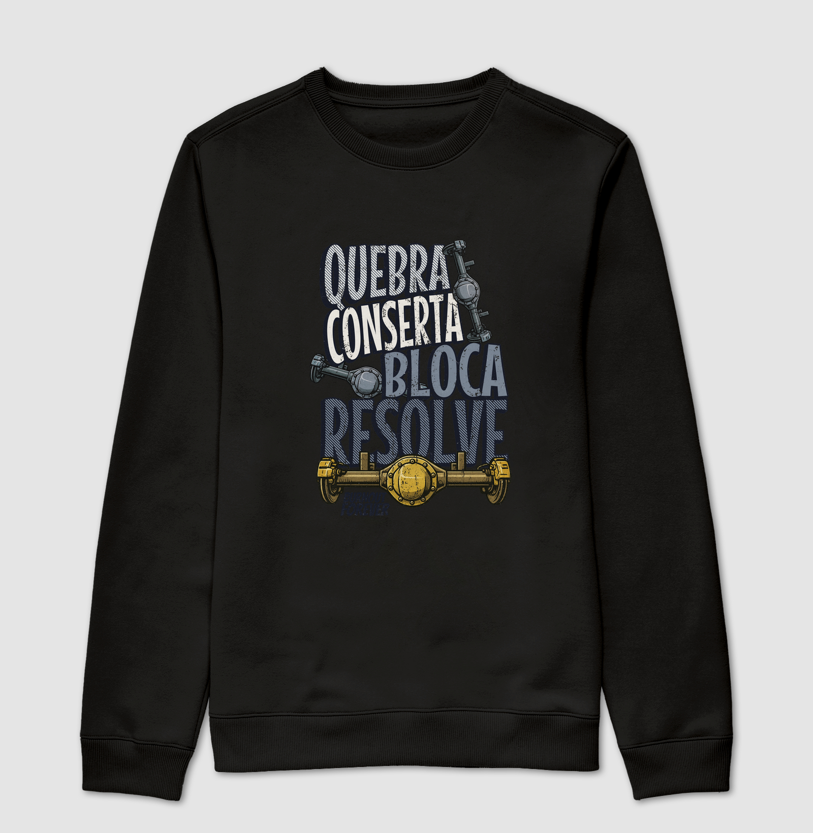 Camiseta - Quebra, conserta, bloca e resolve.