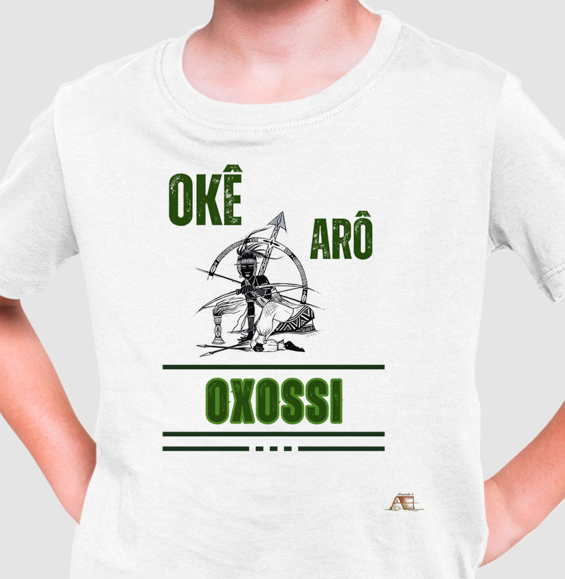 Camiseta Infantil Okê Arô Oxóssi 