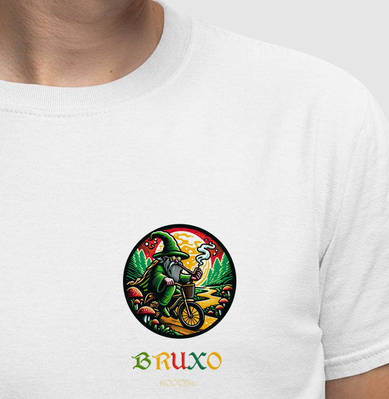 Camiseta Masculina Gnomo na Bike 02