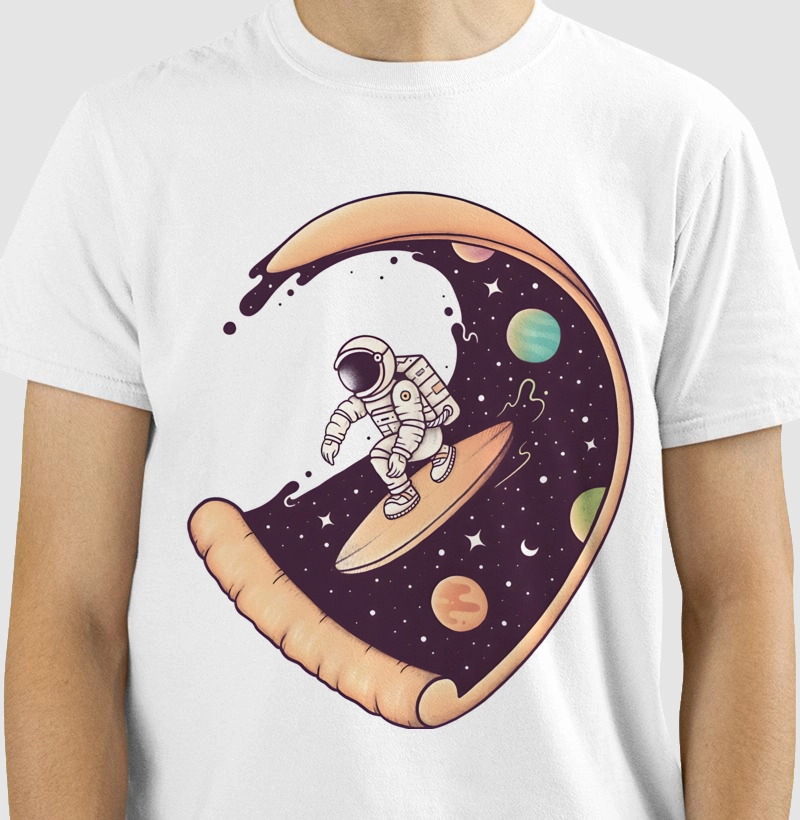surfing the pizza wave of outer space