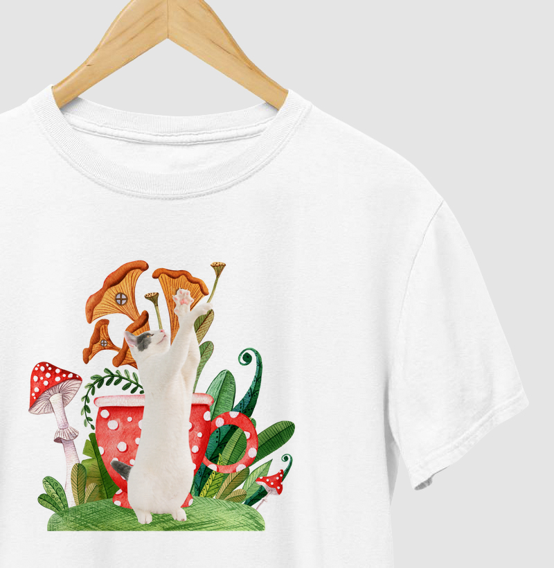 Flores e Felinos Cogumelos SKU25055