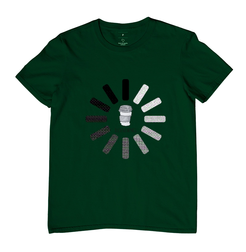 camiseta cafe loading geek