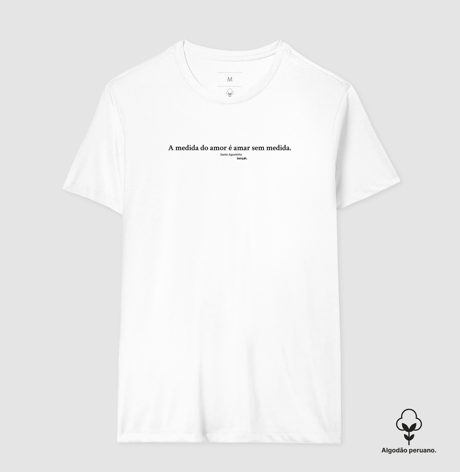 Camiseta Algodão Peruano Medida