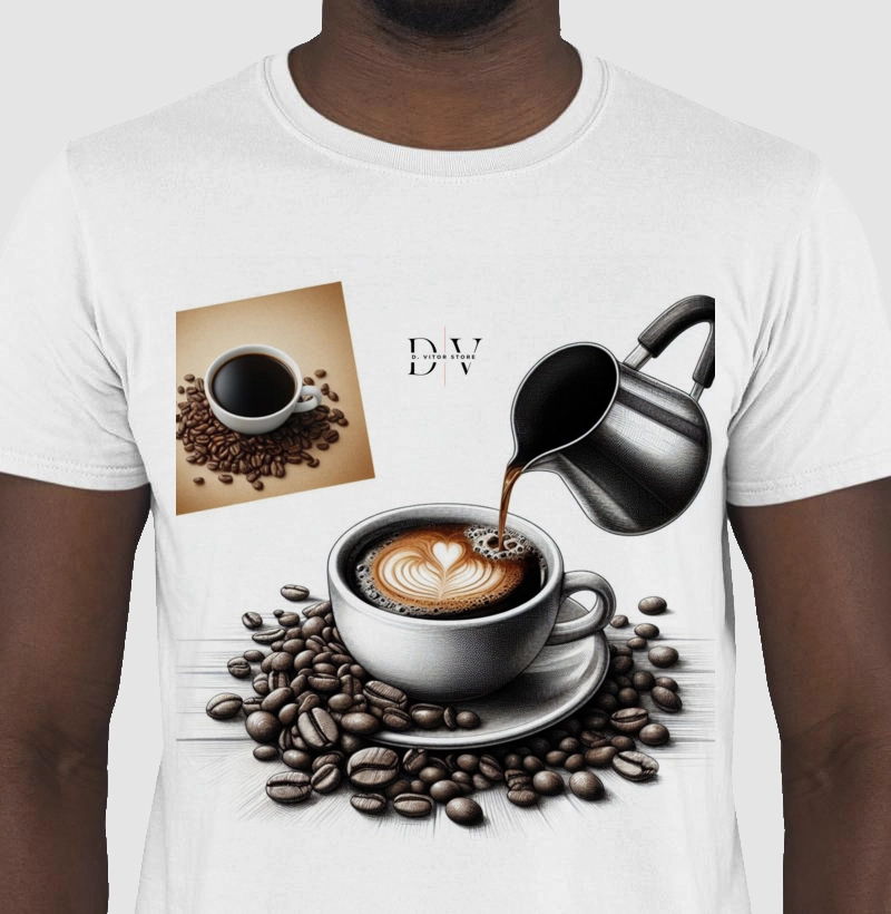 Camiseta D. Vitor Store - Amantes Do Café 01