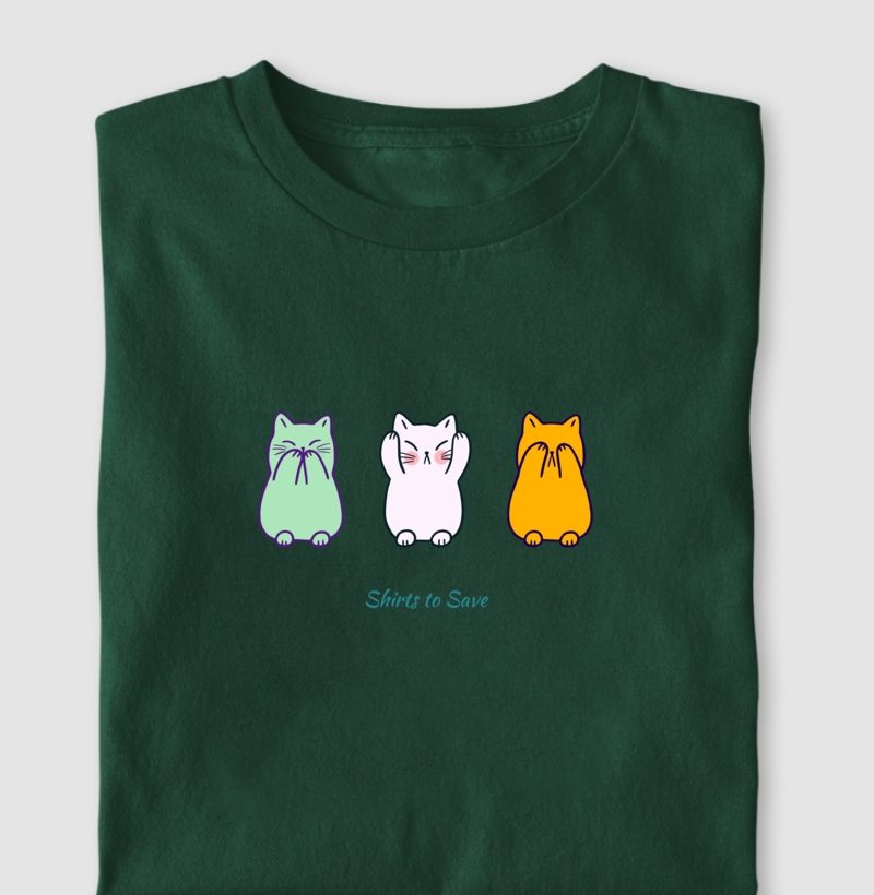 Camiseta 3 cats