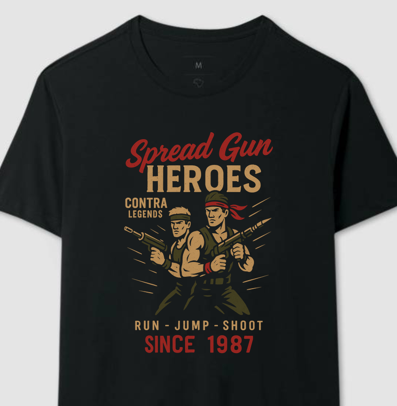 Spread Gun Heroes Contra Retro Series