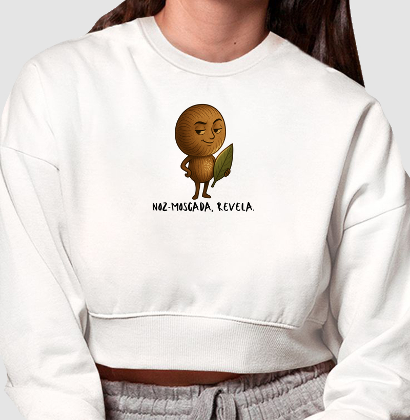 Noz-moscada, revela.