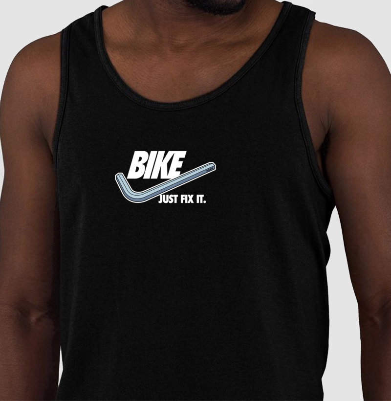 CAMISETA REGATA BIKE JUST FIX IT.