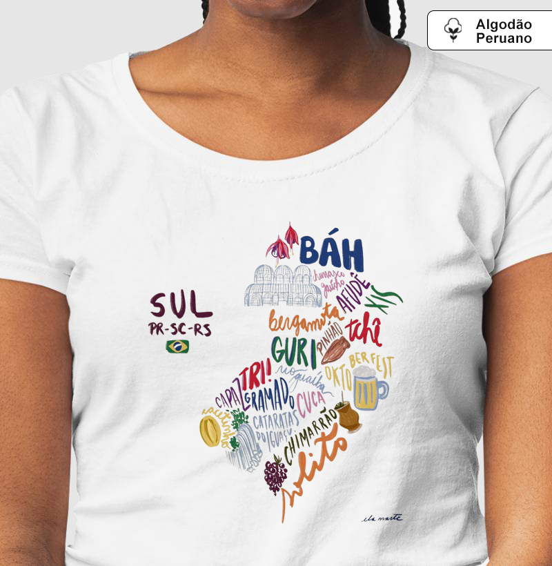 Camiseta Algodão Peruano Alma Sulista