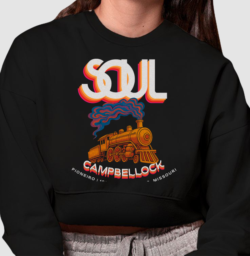 Coleção Alle Bruno - Campbellocking - Cropped Moletom