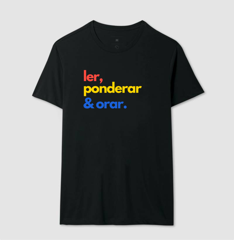 Ler, ponderar & orar - colorido