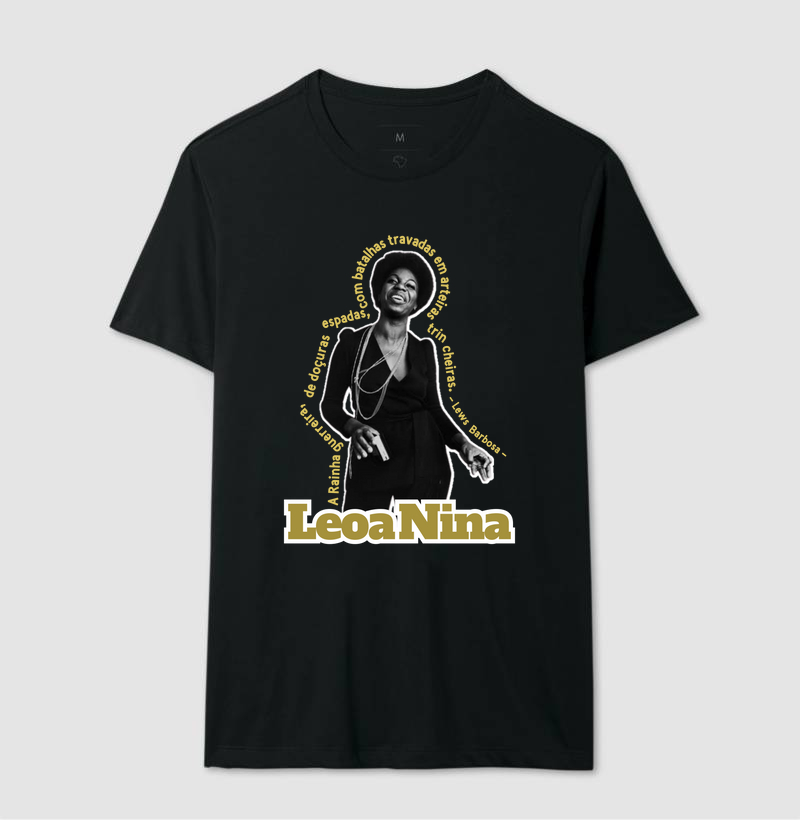 Nina, Leoa Nina - Camiseta Clássica & Baby Look