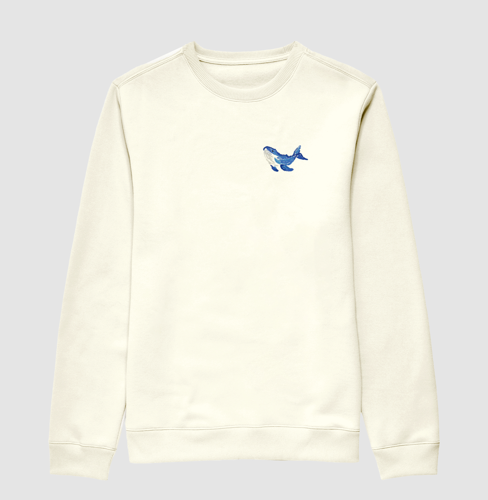 BALEIA AQUARELA - SUÉTER MOLETOM