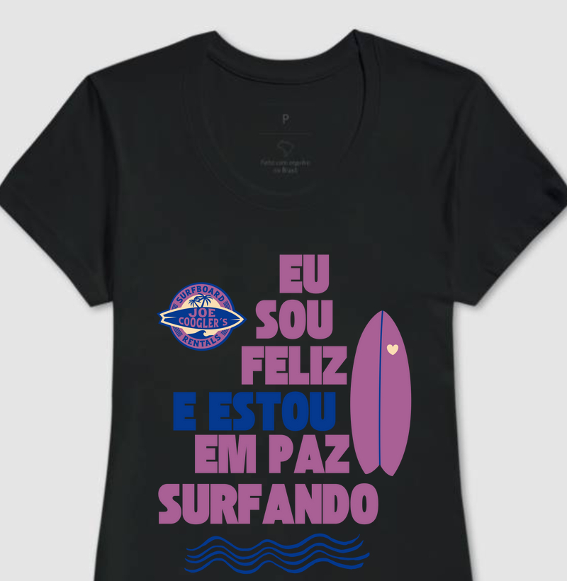 EU SOU FELIZ E ESTOU EM PAZ SURFANDO.