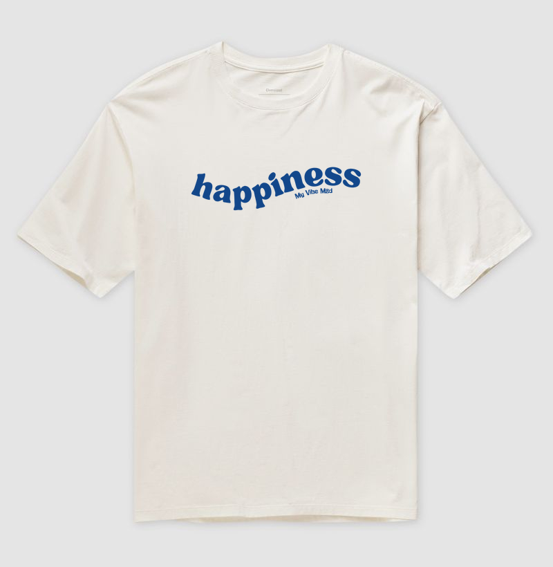 Camiseta Oversized - Happiness