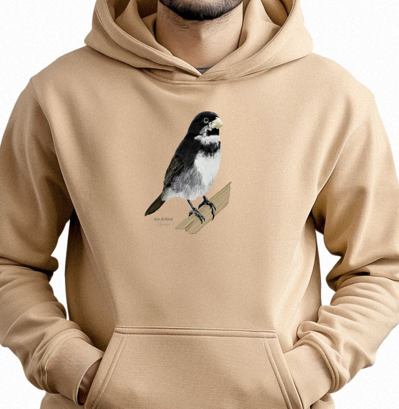 Aves do Brasil - Coleirinho - Moletom Hoodie