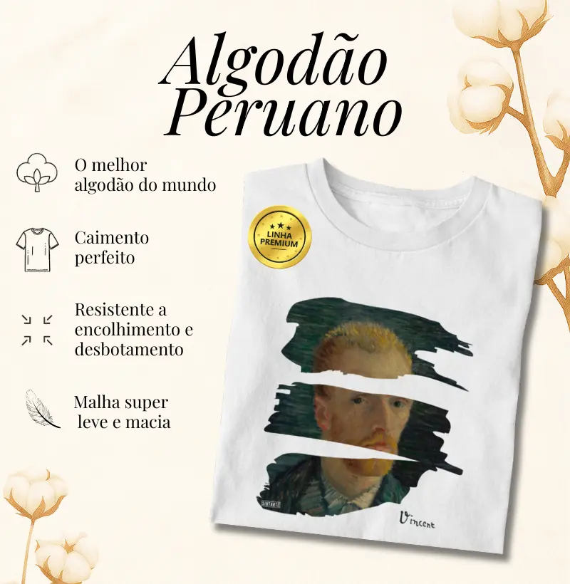 Algodão Peruano - Face de Vincent