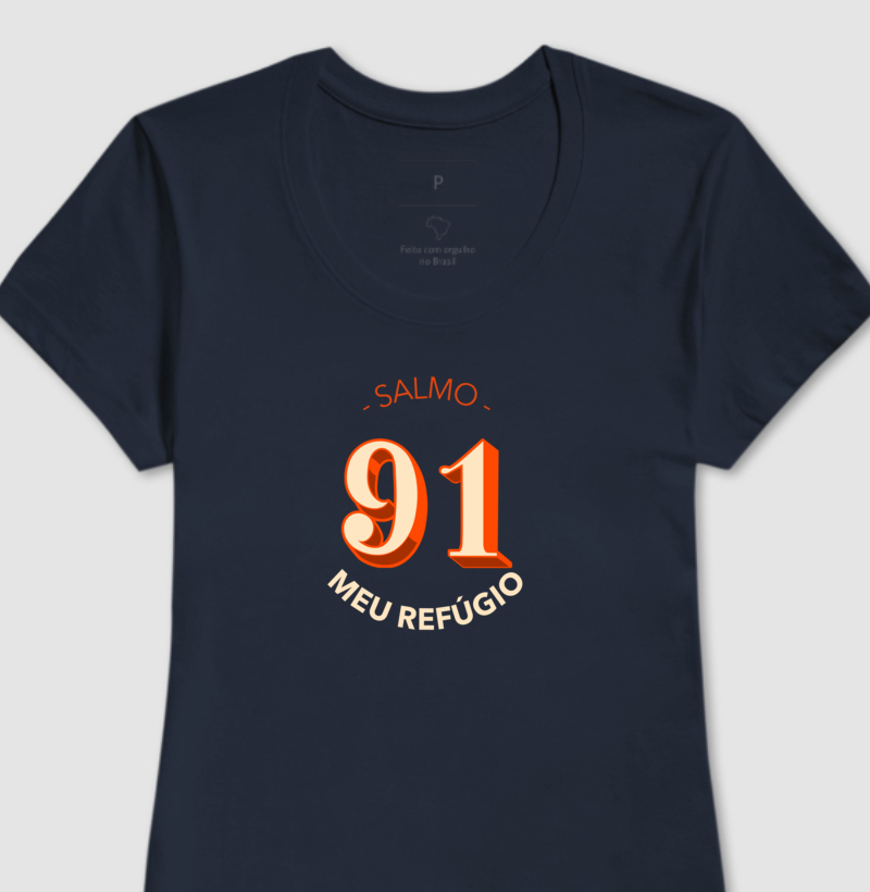 Camiseta Feminina Salmo 91