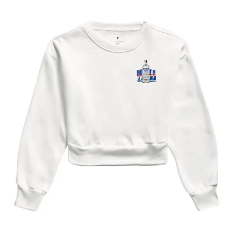 Moletom Cropped - Combo de Vodka Bolso