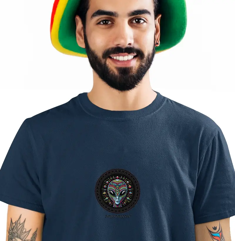 Camiseta BR00035 Mandala Alien