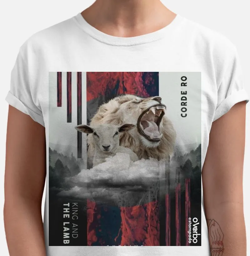 CAMISETA CORDEIRO E LEÃO